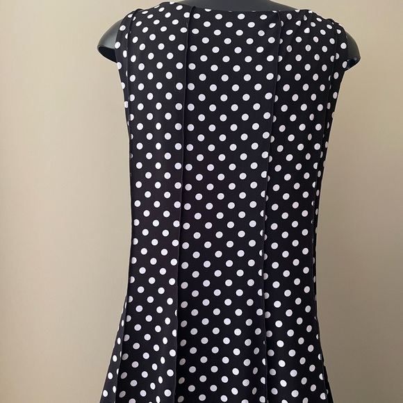 Perceptions New York black/white polka dot dress size L. - Picture 3 of 10